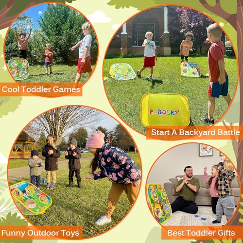 RaboSky 2 3 4 5 Year Old Boy Girl Birthday Gift, Farm Animals Toys for Toddlers 1-3-5, Bean Bag Toss Party Games, Toddler Sport Outdoor Play Toys Backyard Games Kids Activities