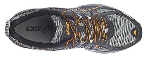 ASICS Men's Gel-Venture 5 Black/Shocking Orange Trail Running Shoe 9.5 M US