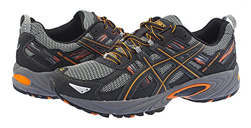 ASICS Men's Gel-Venture 5 Black/Shocking Orange Trail Running Shoe 9.5 M US