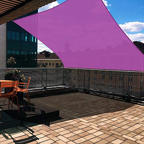Yescom 1 Pack 16'x16' Square Sun Shade Sail Red 97% UV BlockOutdoor Patio Pool Garden Yard Lawn Carport Cover Net Awning Canopy