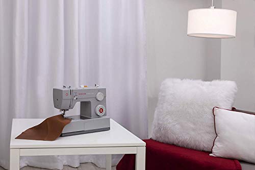 SINGER Heavy Duty 4423 Machine with 23 Built-in Stitches-12 Decorative Stitches, 60% Stronger Motor & Automatic Needle Threader, Perfect for Sewing All Types of Fabrics with Ease