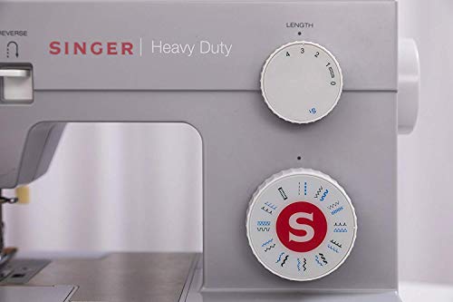 SINGER Heavy Duty 4423 Machine with 23 Built-in Stitches-12 Decorative Stitches, 60% Stronger Motor & Automatic Needle Threader, Perfect for Sewing All Types of Fabrics with Ease