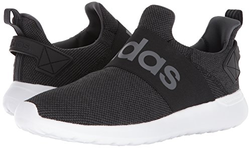 adidas mens Lite Racer Adapt Running Shoe, Black/Core Black/Grey, 8.5 US