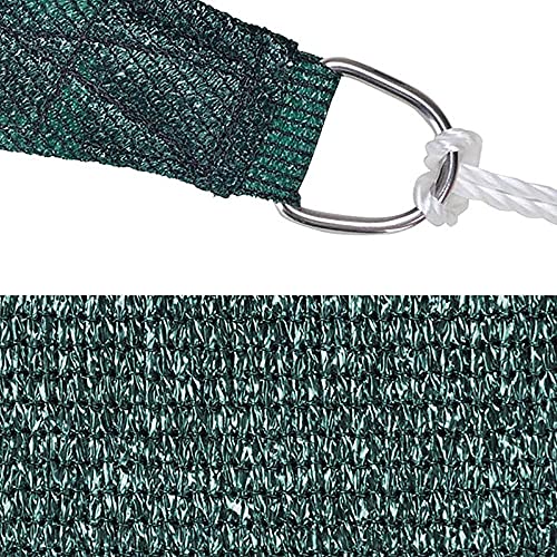 Yescom 18x18' Square Sun Shade Sail Patio Deck Beach Garden Outdoor Canopy Cover Uv Blocking (Green)