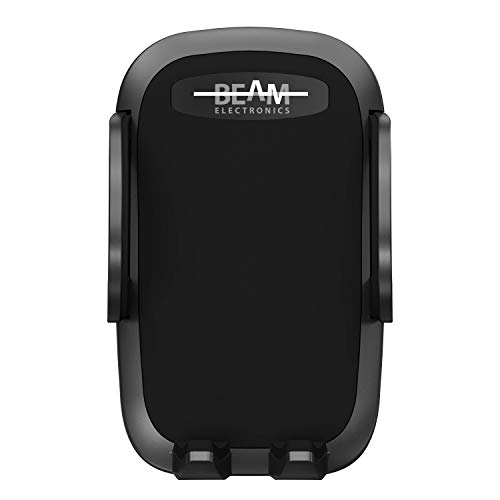 Beam Electronics Car Phone Mount Holder Universal Phone Car Air Vent Mount Holder Cradle Compatible for iPhone 12 11 Pro Max XS XS XR X 8+ 7+ SE 6s 6+ 5s 4 Samsung Galaxy S4-S10 LG Nexus Nokia (Black)