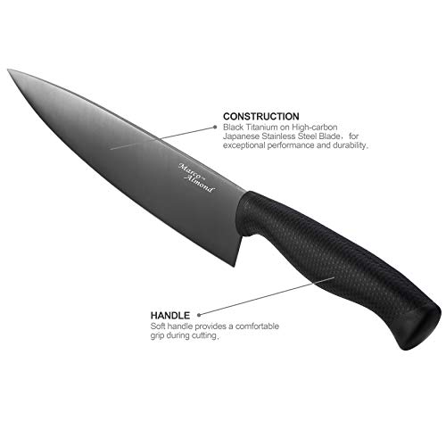 Black Titanium Kitchen Cutlery Set, 14-Piece, Chef-Quality