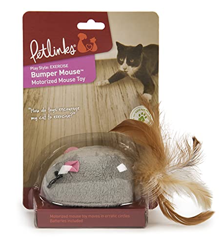 Petlinks Bumper Mouse Cat Toy Motorized Chase Toy