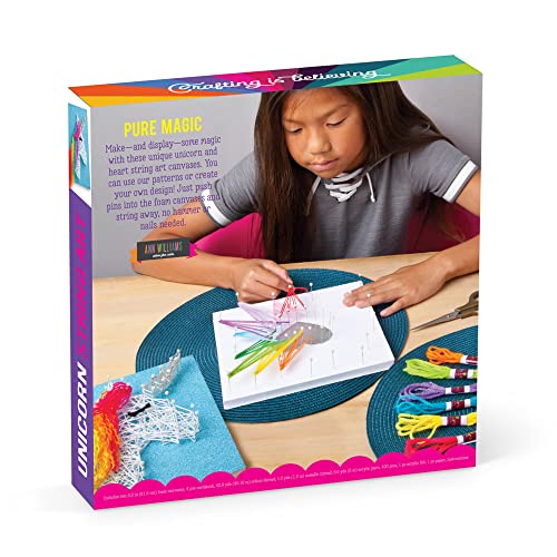 Craft-tastic ? String Art Kit ? Craft Kit Makes 2 Large String Art Canvases ? Unicorn Edition