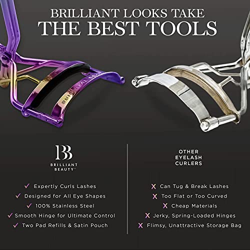 Eyelash Curler + Bag & Refill Pads - Dramatic Lash Lift!