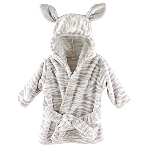 Hudson Baby Plush Zebra Bathrobe, Unisex, 0-9 Months