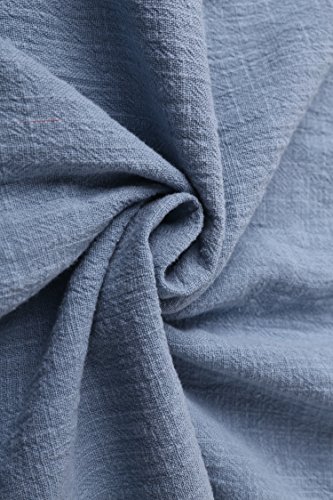 Blue Soft Linen Cotton Dress - 5X Plus