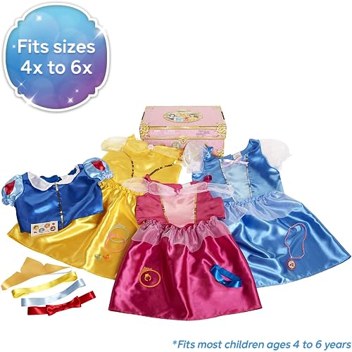 Disney Princess Dress Up Trunk Deluxe 21 Piece