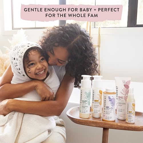 The Honest Company Ultra Dreamy Calming Lavender Shampoo + Body Wash | Tear-Free Baby Shampoo with Naturally Derived Ingredients | Sulfate- & Paraben-Free Baby Bath | 18 Fl Oz (Pack of 1)
