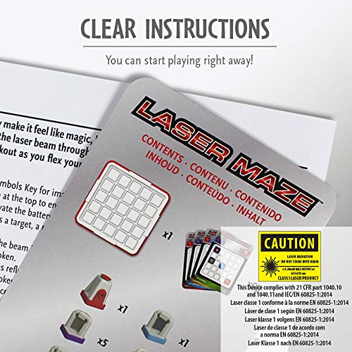Think Fun Laser Maze (Class 1) Brain Game and STEM Toy for Boys and Girls Age 8 and Up â Award Winning and Mind Challenging Game for Kids (44001014)