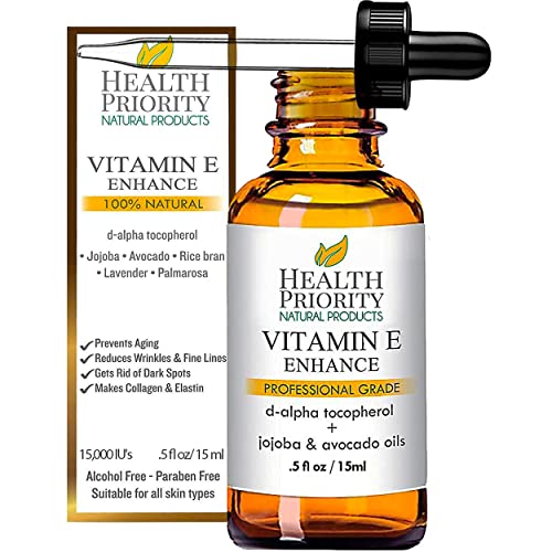Pure Vitamin E Oil for Skin & Scars - Handmade, Vegan
