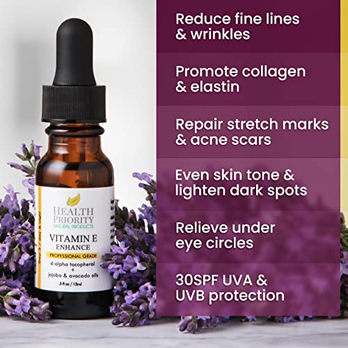 Pure Vitamin E Oil for Skin & Scars - Handmade, Vegan