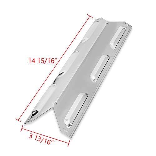 Zljiont Heat Plate Replacement for Charbroil 640-01303702-3 and Kenmore 146.16222010, (4-Pack) Stainless Steel Grill Heat Plate Cooking Replacement Parts for Patio, Lawn & Garden Grills Outdoor