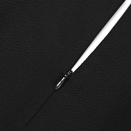 HOMEYEE Women's Sleeveless Cocktail A-Line Embroidery Party Summer Dress A079 (6, Black)