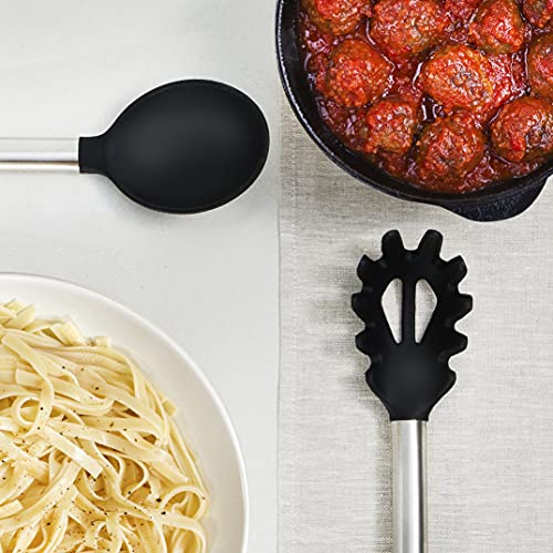 Home Hero 11 Silicone Cooking Utensils Kitchen Utensil Set - Stainless Steel Silicone Kitchen Utensils Set - Silicone Utensil Set Spatula Set - Silicone Utensils Cooking Utensil Set Salad Tongs