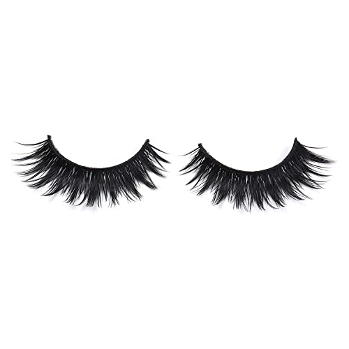 Wleec Beauty False Eyelash Pack Natural Strip Lashes Handmade Eyelashes Set #28 (15 Pairs/3 Pack)