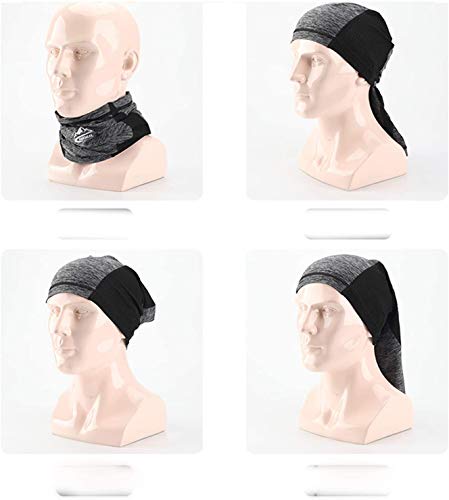 VOCALOL Summer UV Protection Face Cover,Anti Air Pollution Smoke Face Scarf Dust Cover Reusable Multifunctional Headwear Sports-Headbands Neck Gaiter for Sport,Outdoor,Fishing,Cycling (Gray)