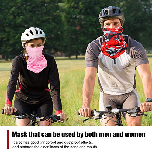 6 Pieces Sun UV Protection Face Mask Neck Gaiter Windproof Scarf Sunscreen Breathable Bandana Balaclava for Sport&Outdoor (Camouflage)