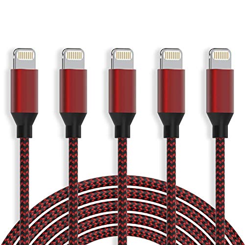 HOVAMP iPhone Charger 5 Pack - Black&Red