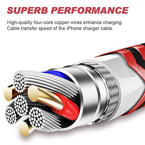 HOVAMP iPhone Charger 5 Pack - Black&Red