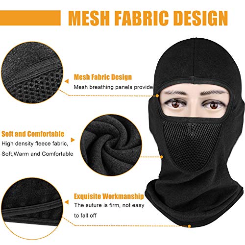 Winter Balaclava Ski Mask Cold Weather Windproof Fleece Thermal Face Mask