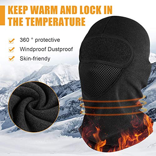 Winter Balaclava Ski Mask Cold Weather Windproof Fleece Thermal Face Mask