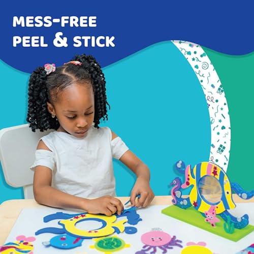 jackinthebox Mermaid Themed Craft Kit | Includes Beautiful Felt Mermaid Sewing Kit | 6 Different Crafts-in-1 | Best Gift for Girls Ages 5 6 7 8 9 10 Years (6-in-1)