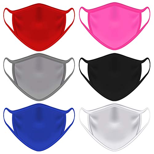 Contraband Sports 13019 Sport Face Cover / Sport Mask - Nylon/Spandex Washable & Breathable - 6 Colors - (SOLD AS A SET) (SET3 6pk, OSFA)
