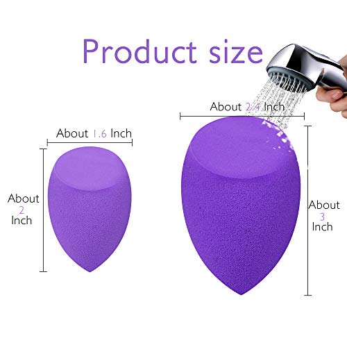 YEOTWIN Makeup Sponge Set Latext-free Beauty Sponge Makeup Blender Foundation Sponge Applicator Sponges (3cps)