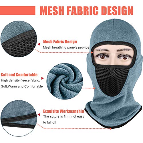 Winter Balaclava Ski Mask Cold Weather Windproof Fleece Thermal Face Mask