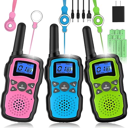 Walkie Talkies for Kids and Adults, 3 Pack
