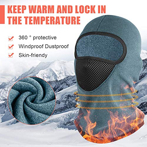 Winter Balaclava Ski Mask Cold Weather Windproof Fleece Thermal Face Mask