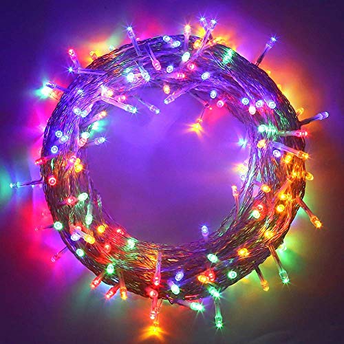 MYGOTO 98FT 200 LEDs String Lights Waterproof Fairy Lights 8 Modes with Memory 30V UL Certified Power Supply for Home, Garden, Wedding, Party, Christmas Decoration Indoor Outdoor (Multicolor)