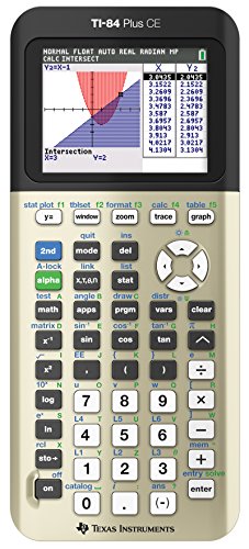 Texas Instruments TI-84 Plus CE Color Graphing Calculator, Golden Ratio (Metallic)