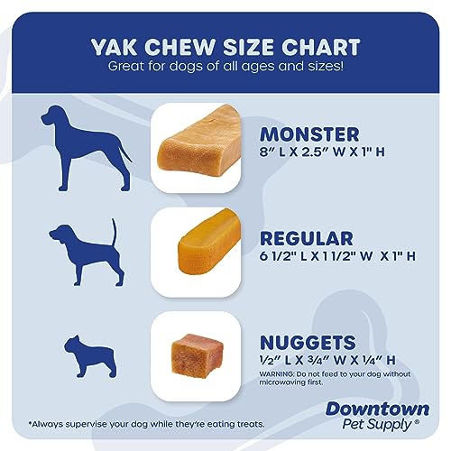 Himalayan Yak Dog Chew, 100% Natural Dog Chews, Bulk Pack (10 Pounds, Mulitple Chews), by Downtown Pet Supply