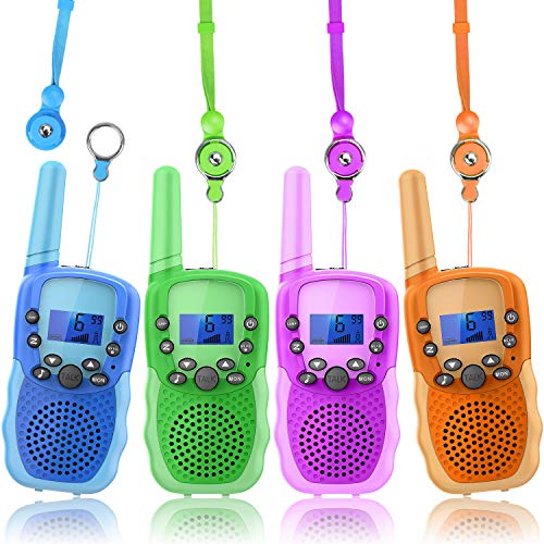 Kids Walkie Talkies, Long Range, Detachable Lanyard, Flashlight