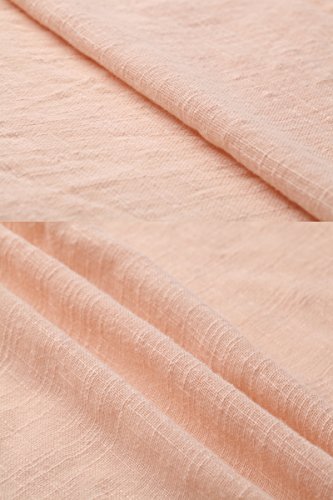 Soft Linen Cotton Dress - Orange - 3X Plus