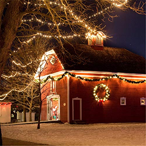 MYGOTO 33FT 100 LEDs String Lights Waterproof Fairy Lights 8 Modes with Memory 30V UL Certified Power Supply for Home, Garden, Wedding, Party, Christmas Decoration Indoor Outdoor (Warm White)