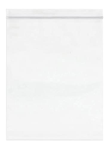 Spartan Industrial - 8â X 10â (100 Count) 2 Mil Clear Reclosable Zip Plastic Poly Bags with Resealable Lock Seal Zipper