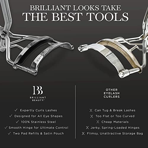Brilliant Beauty Eyelash Curler - Award Winning, Dramatic Curls