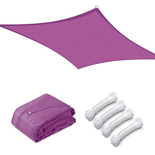 Fuchsia Square Sun Shade Sail - 12'x12
