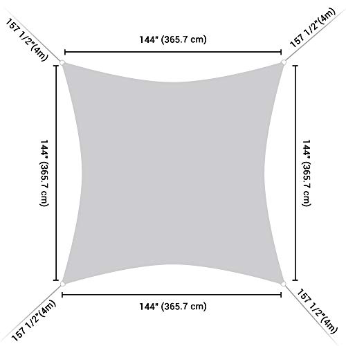 Fuchsia Square Sun Shade Sail - 12'x12