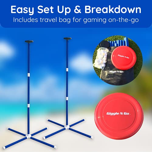 GIGGLE N GO Outdoor Games Lawn Games Yard Games for Kids and Adults or Beach Games You Can Play on All Surfaces Grass Sand Concrete or Gym Floors