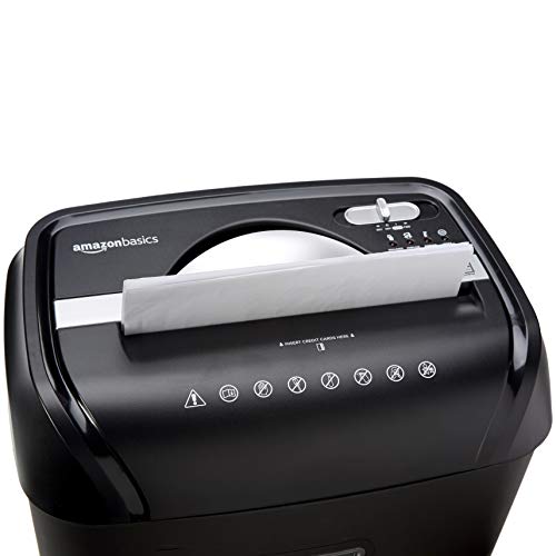 Amazon Basics 12-Sheet Cross-Cut Paper and Credit Card Home Office Shredder