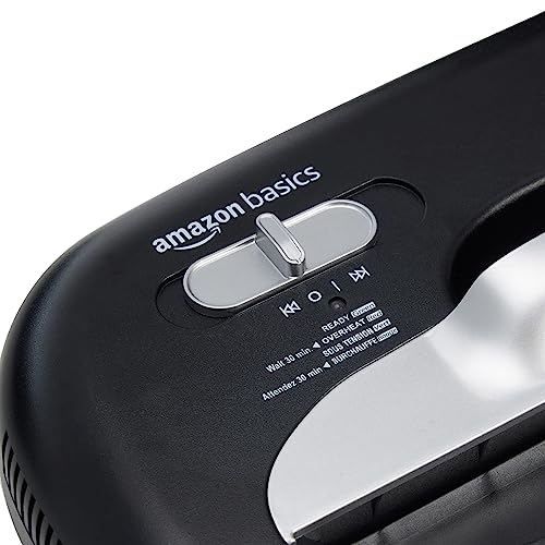 AmazonBasics 8-Sheet Capacity, Cross-Cut Paper and Credit Card Shredder, 4.1 Gallon