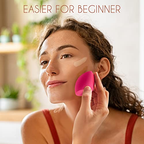 Makeup Sponges, Larbois 3-Pack Blender Beauty Foundation Blending Sponge, Professional Beauty Makeup Set for Dry & Wet Use (Oblique)